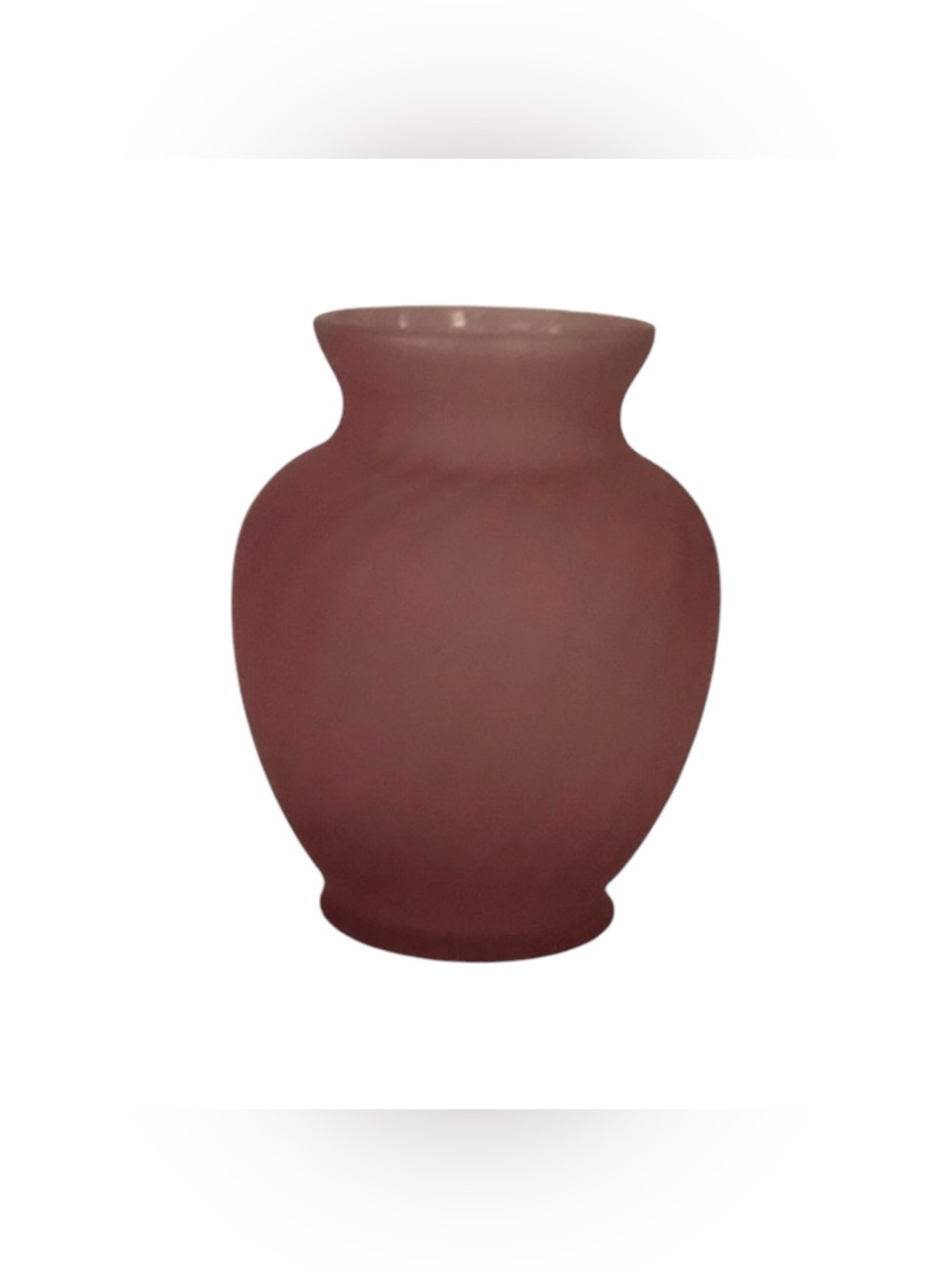 Vintage Pink Glass Vase